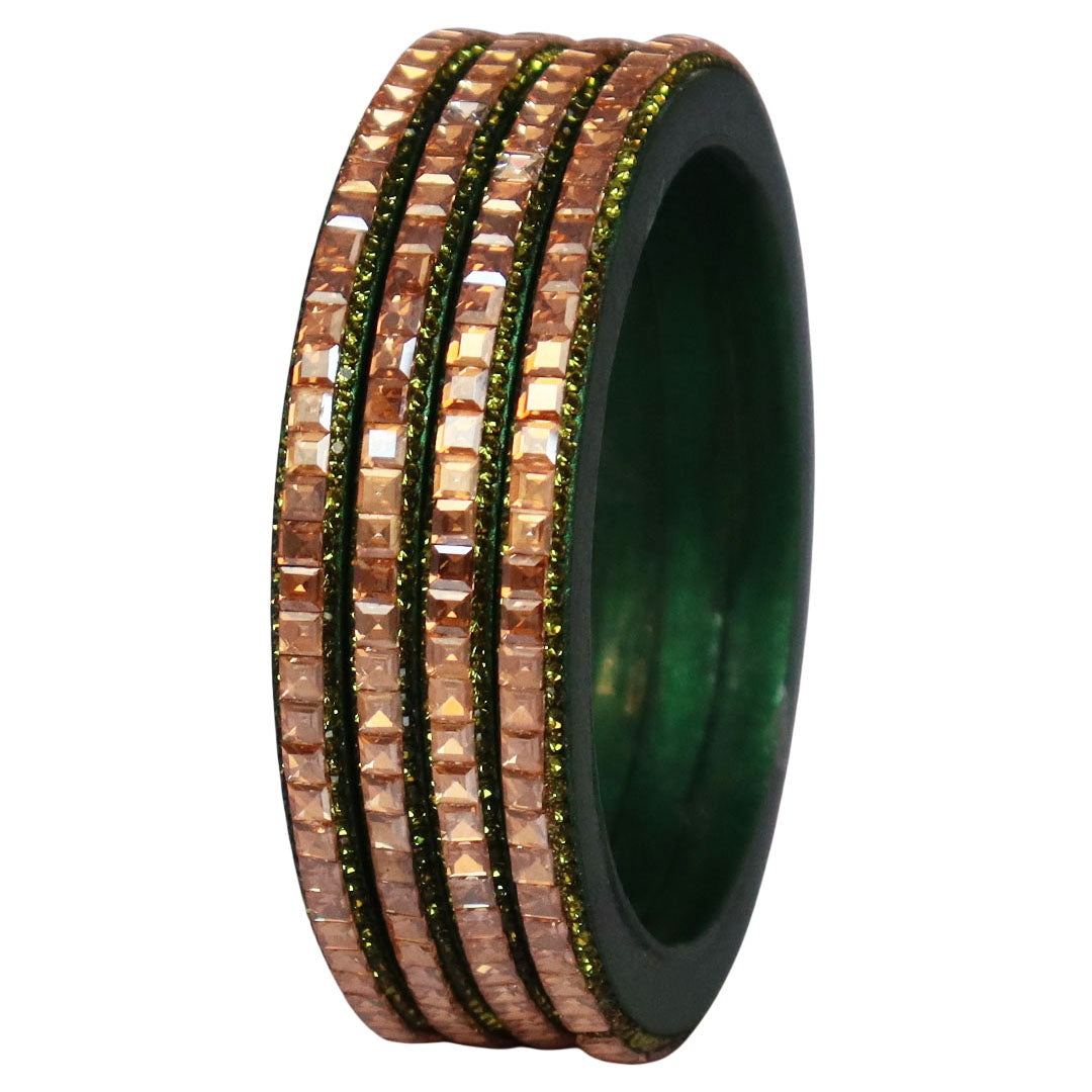 Handcrafted Lac Bangles – Rajasthani Kundan Design for Weddings