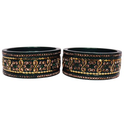 Festival Special Fancy Lac Bangles Set With Latest Stone Design