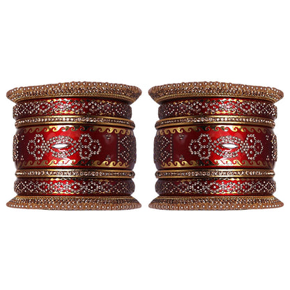 Rajasthani Designer Wedding Chura Set With Latest Kundan Design