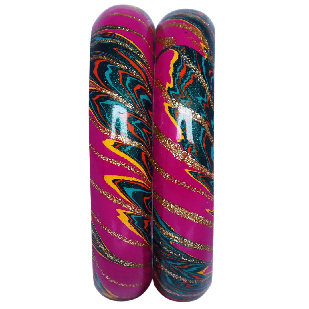Designer Lac Bangles Latest Wave Design Kada Set
