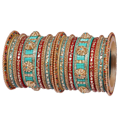 Rajasthani Lac Bangles Wedding Wear Kundan Designer Set