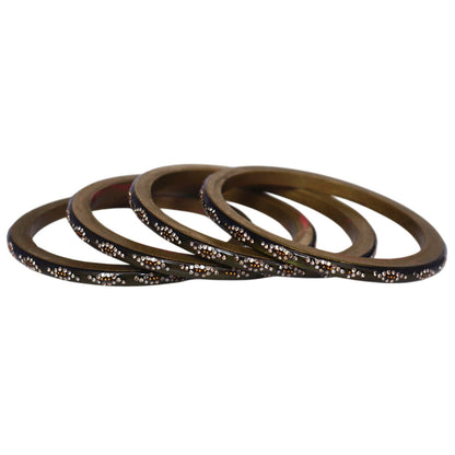Traditional Rajasthani handmade lac bangles with stone work