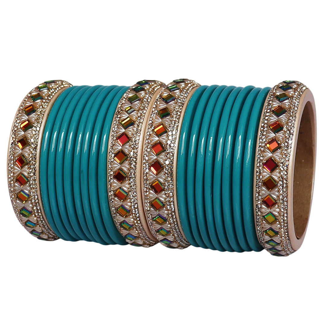 Premium Handmade Pure Lac Bangles Set for Women with Traditional Rajasthani Design By TAJ BRIDAL STORE