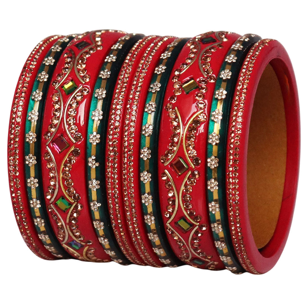 Handcrafted Lac Short Bangles for Marriage & Festival Functions