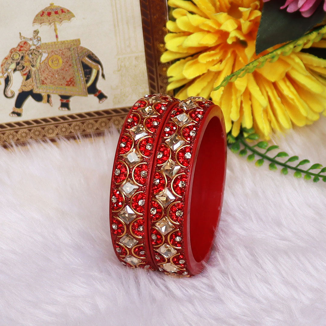 Jaipuri Fancy Lac Kada Bangles For Women With Latest Kundan Design