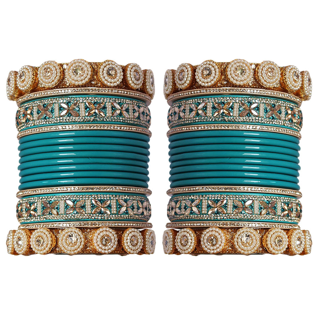 Handmade Kundan Bangles for Teej and Karwa Chauth