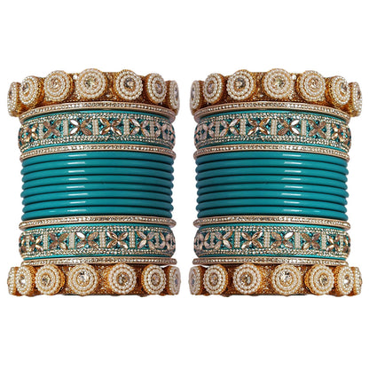 Handmade Kundan Bangles for Teej and Karwa Chauth