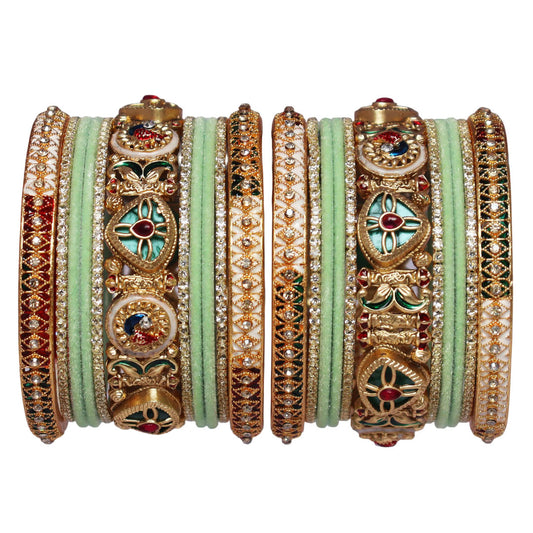 Designer Short Bangles Set Traditional Wedding Bangles