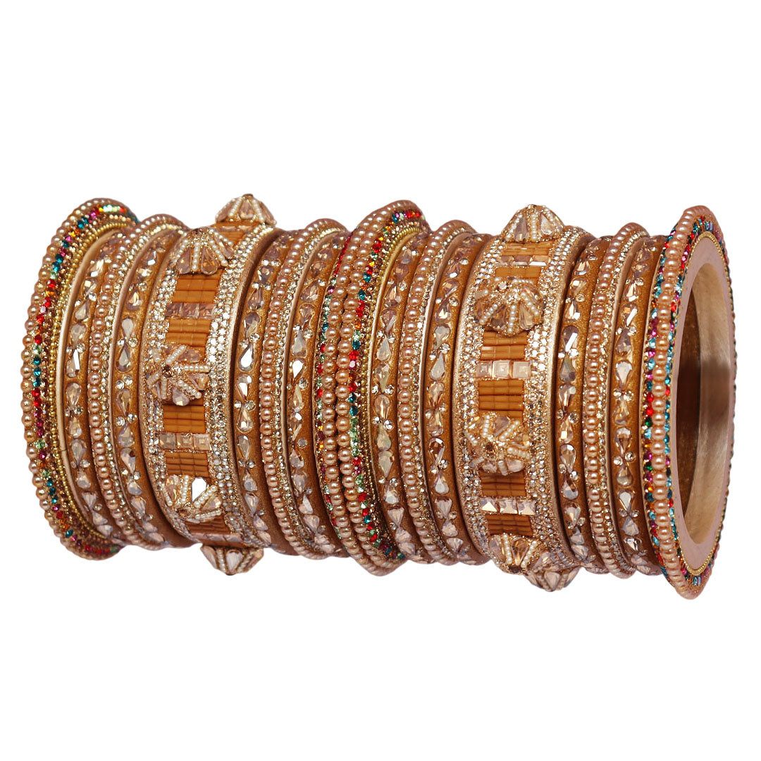 Rajasthani Lac Bangles Wedding Wear Kundan Designer Set
