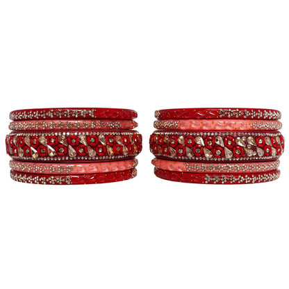 Womens Designer Lac Bangles Set With Latest Kundan Design
