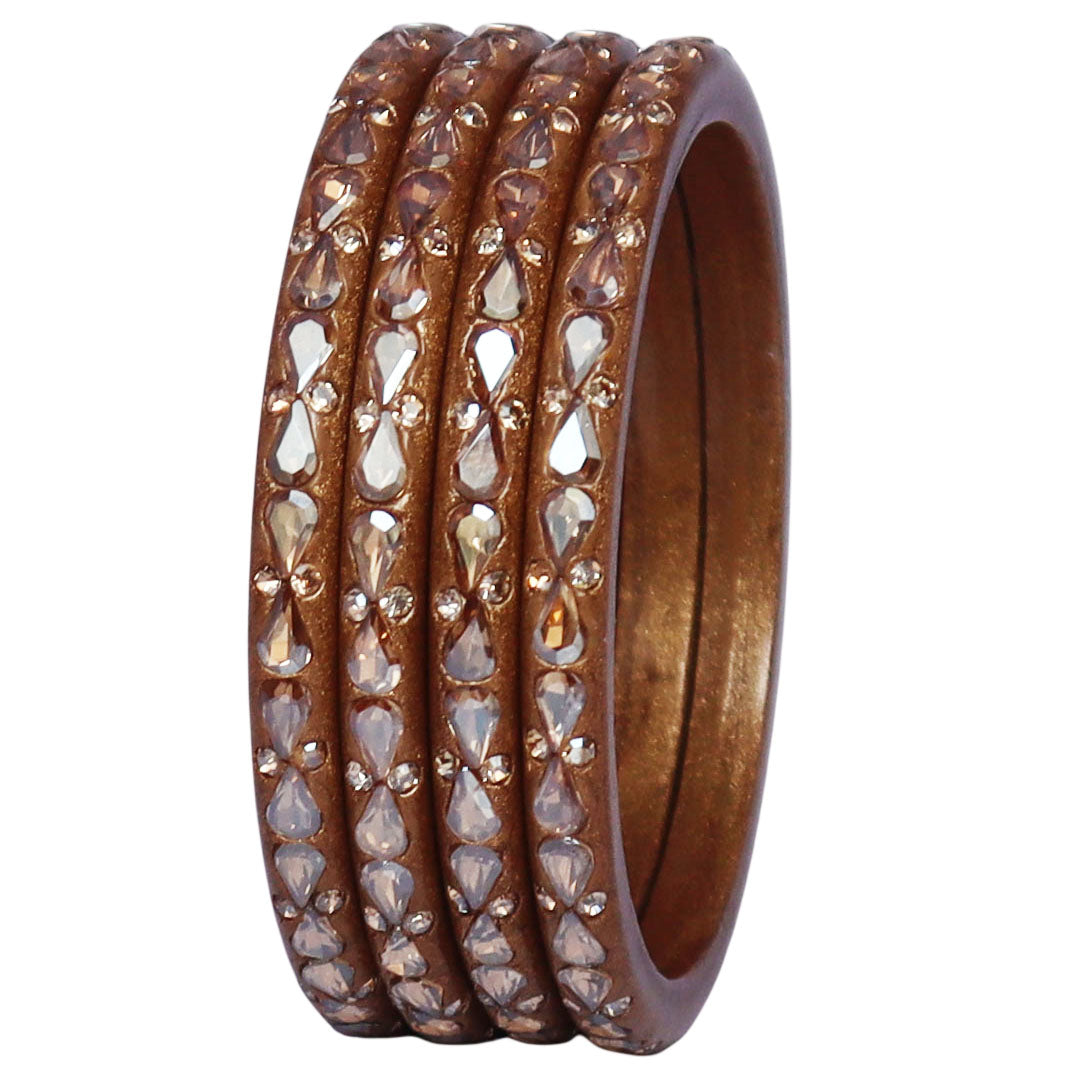 Traditional Stone Studded Lac Bangles For Women's