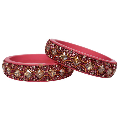 Jaipuri Fancy Lac Kada Bangles For Women With Latest Kundan Design