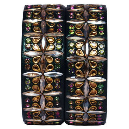 Exclusive Lac Kada Bangles in Latest Artificial Stones Design