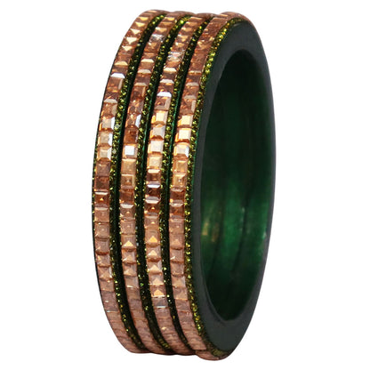 Handcrafted Lac Bangles – Rajasthani Kundan Design for Weddings