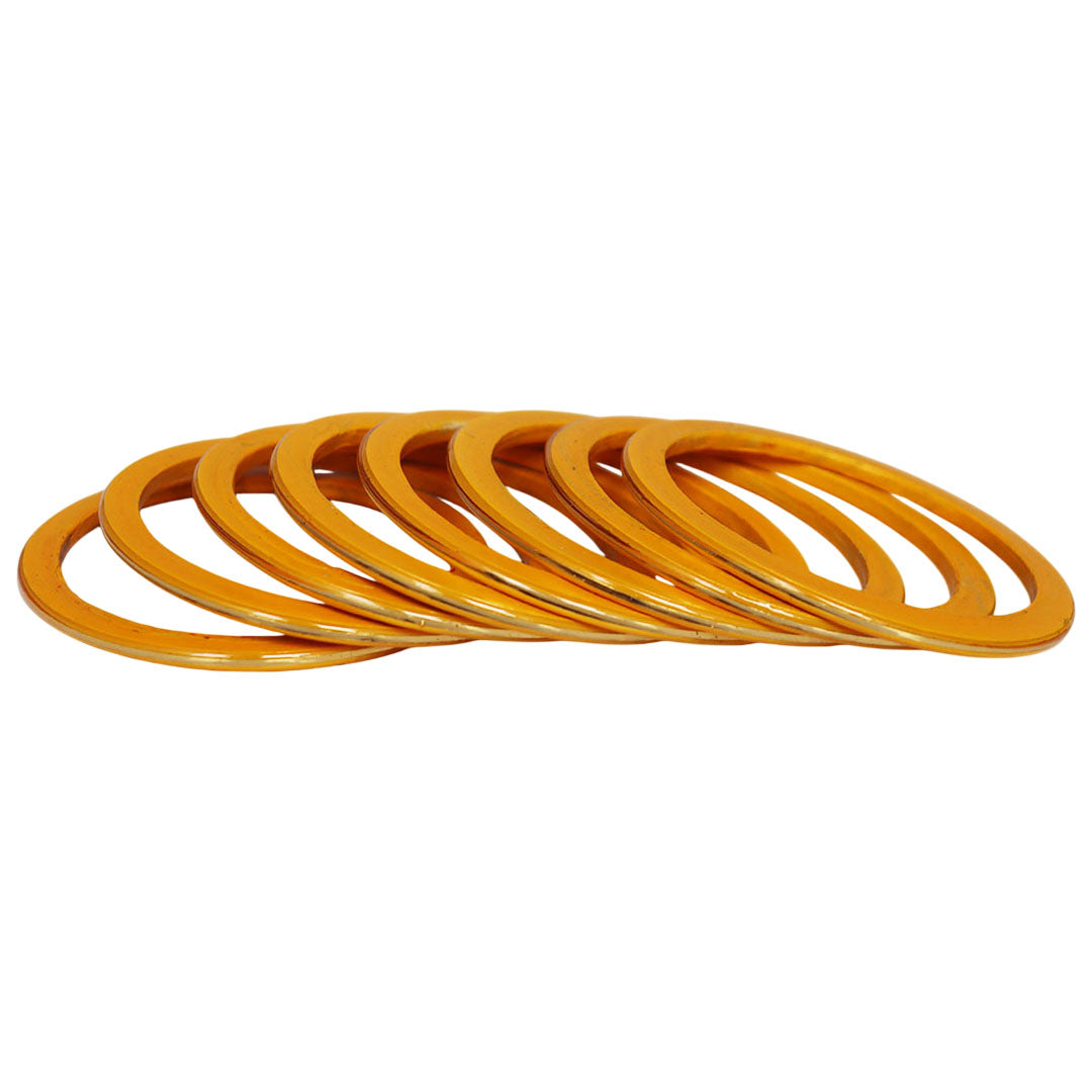 Rajasthani Handmade Lac Bangles with Golden Paat Work by TAJ BRIDAL STORE