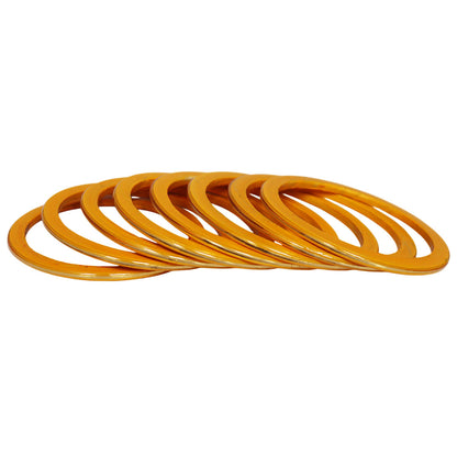 Rajasthani Handmade Lac Bangles with Golden Paat Work by TAJ BRIDAL STORE
