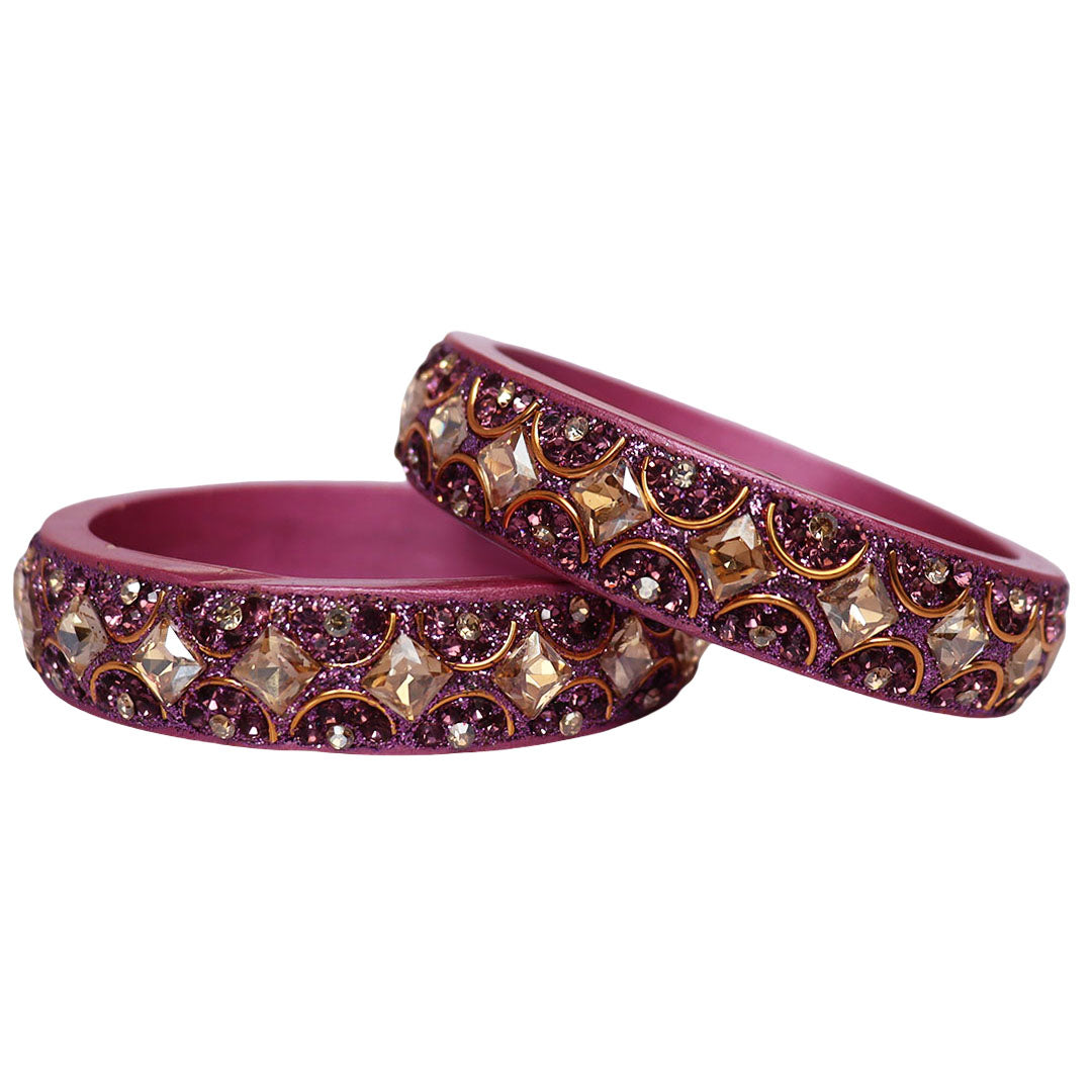 Jaipuri Fancy Lac Kada Bangles For Women With Latest Kundan Design