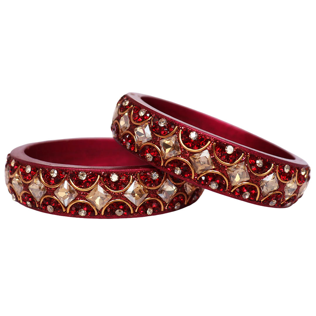 Jaipuri Fancy Lac Kada Bangles For Women With Latest Kundan Design