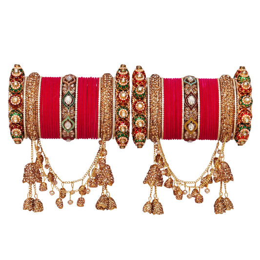 Royal Look Rajwadi Bangles Set for Women – Wedding Collection