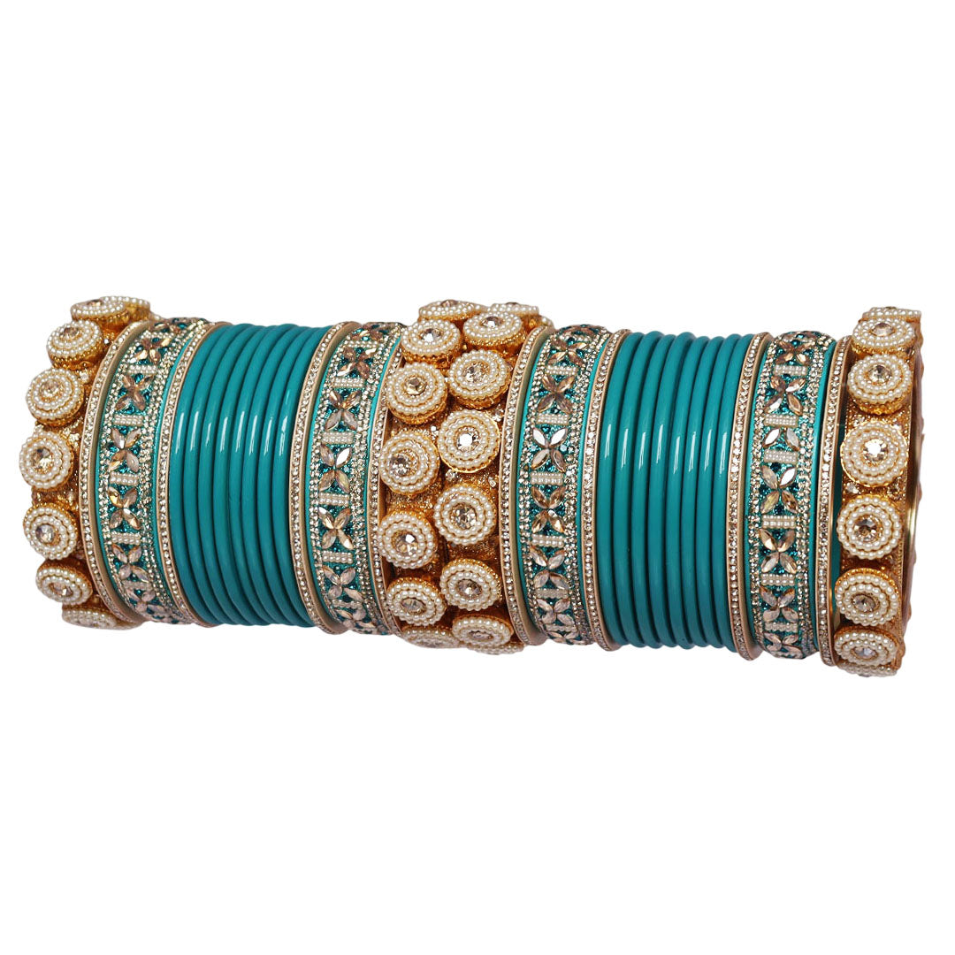 Handmade Kundan Bangles for Teej and Karwa Chauth