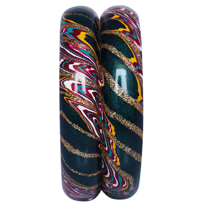 Designer Lac Bangles Latest Wave Design Kada Set