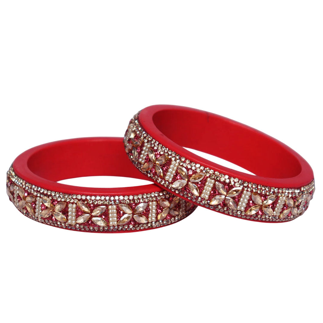 Jaipuri Lac Kada Handmade Kundan Kada Bangles
