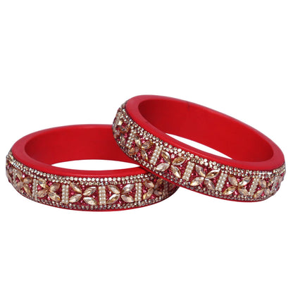 Jaipuri Lac Kada Handmade Kundan Kada Bangles