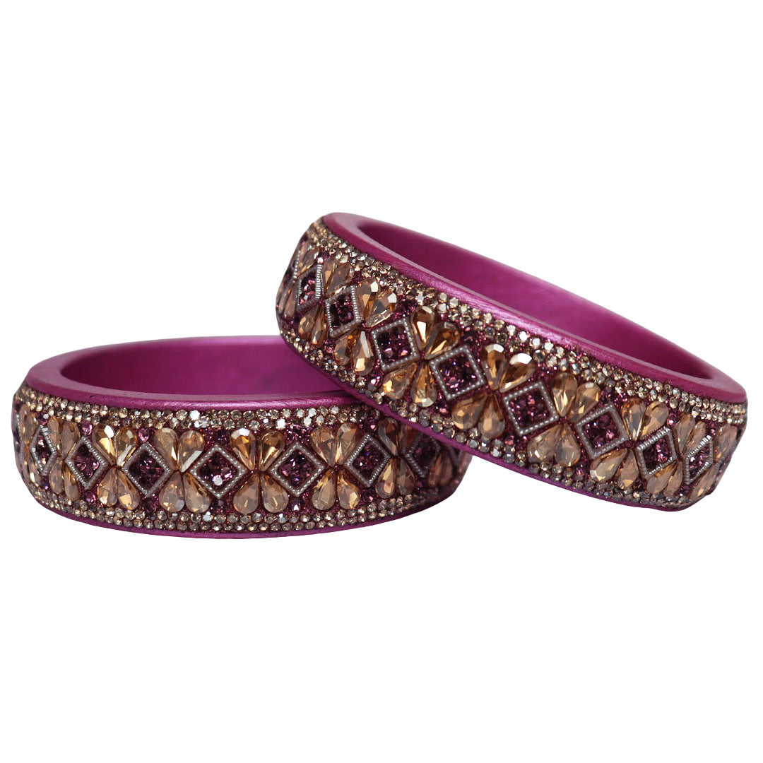 Jaipuri Designer Lac Kada Bangles For Women With Latest Kundan Design