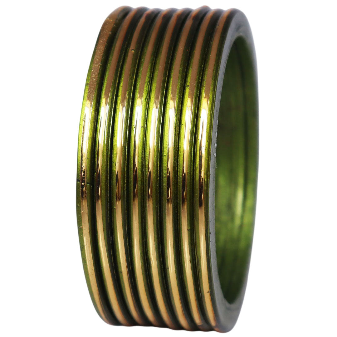 Rajasthani handmade bridal lac bangles with golden work