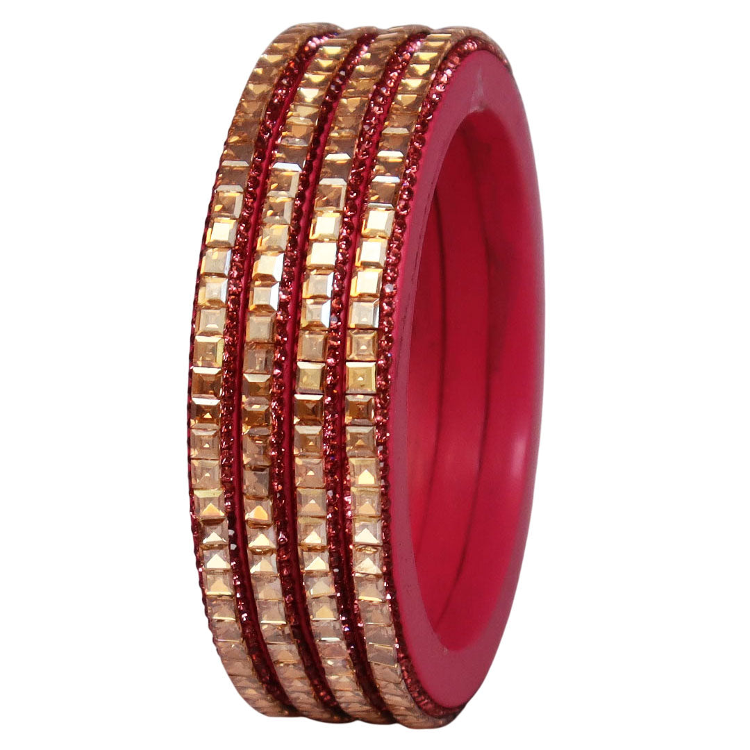 Handcrafted Lac Bangles – Rajasthani Kundan Design for Weddings