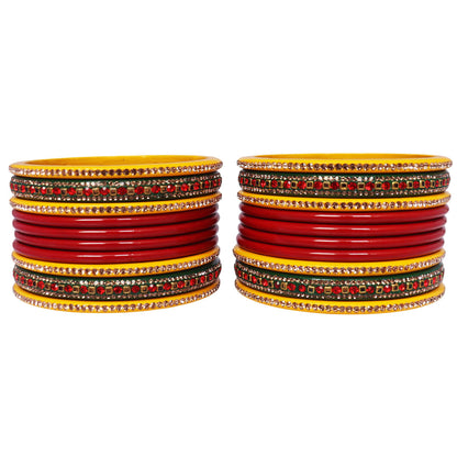 Karwa Chauth Special Lac Bangles Set in Latest Stones Design