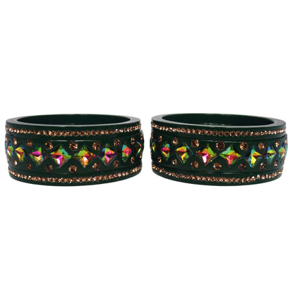 Rakhi Special Traditional Lac Bangles Set With Latest Kundan Design