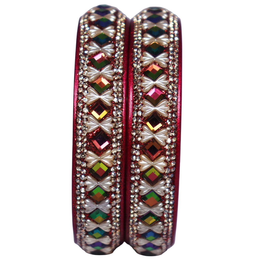 Designer Handmade Lakh Kada Bangles for Wedding, Teej and Karwa Chauth