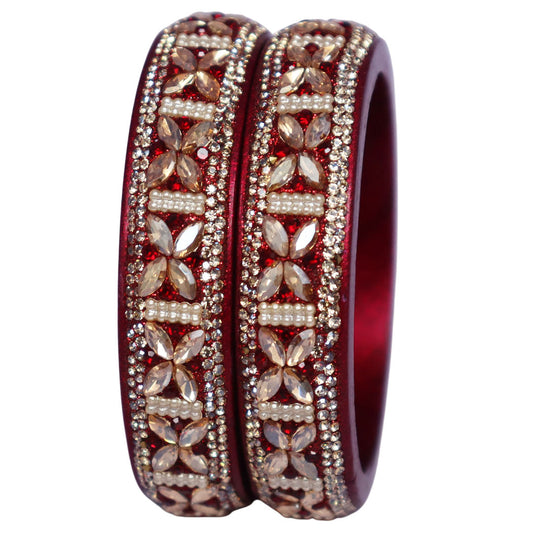 Jaipuri Lac Kada Handmade Kundan Kada Bangles