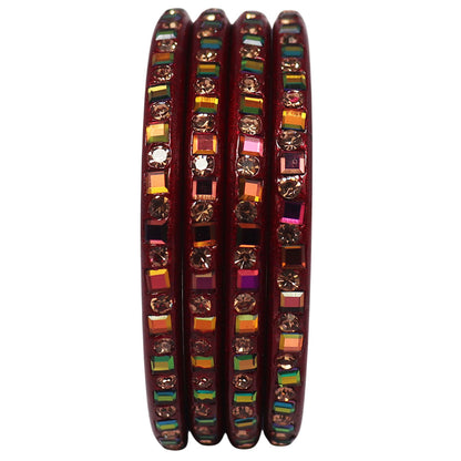 Festive Special Handmade Pure Lac Bangles with Latest Stones Design