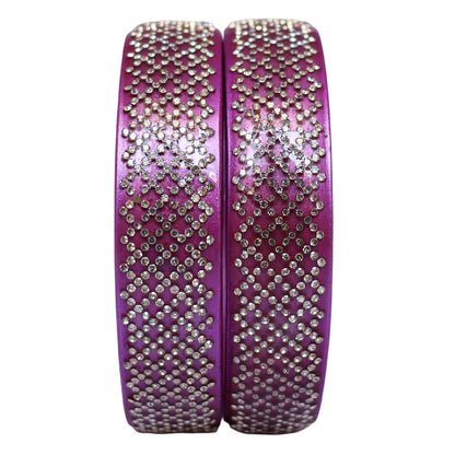 Jaipuri Lac Kada Bangles Set in Latest Rhinestones Design