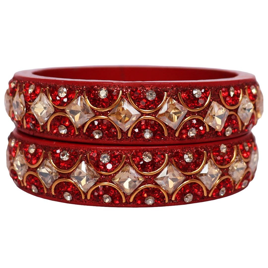 Jaipuri Fancy Lac Kada Bangles For Women With Latest Kundan Design