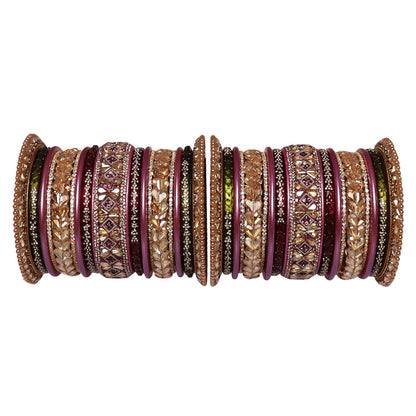 Premium Rajasthani Lac Bridal Chura Set With Latest Kundan Design