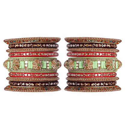 Rajasthani Lac Bangles Wedding Wear Kundan Designer Set
