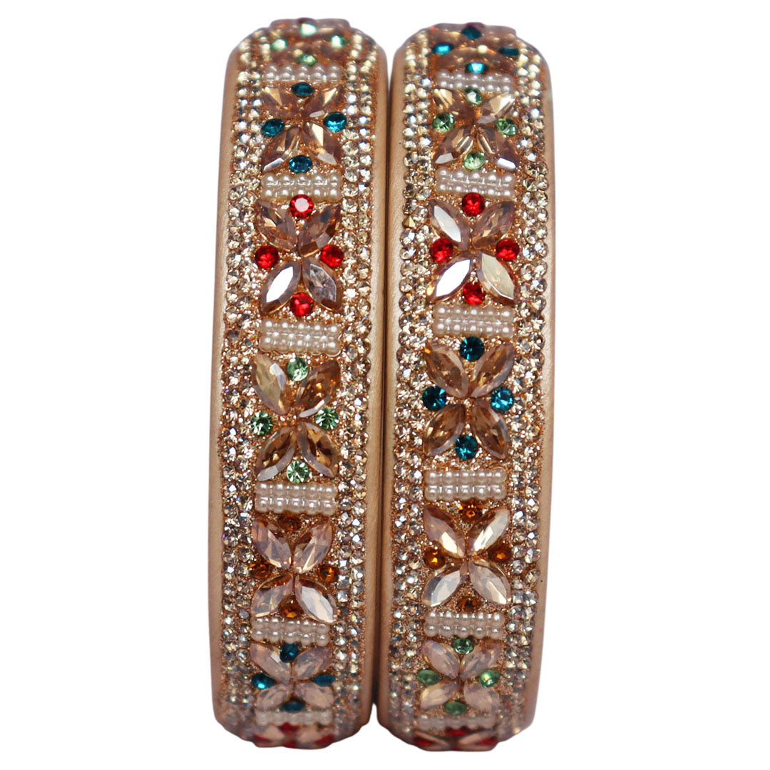 Traditional Jaipuri Lac Kundan Wedding Bangles for Women in Rajwadi Style
