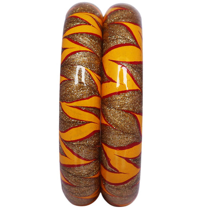 Designer lac bangles for women in rich traditional colors with golden work