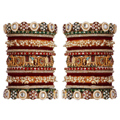 Premium Bridal Wedding Bangles Set for Women's