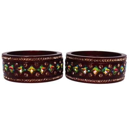 Rakhi Special Traditional Lac Bangles Set With Latest Kundan Design