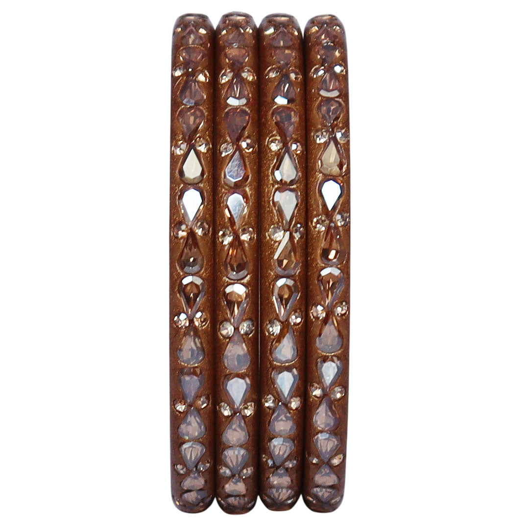 Traditional Stone Studded Lac Bangles For Women's