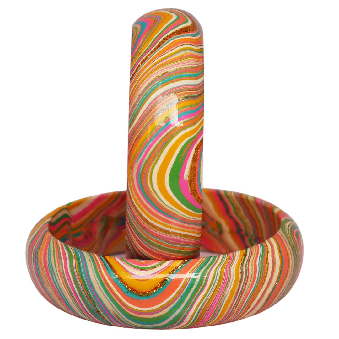 Stylish Wave Pattern Lac Kada Bangles for Wedding & Party Wear