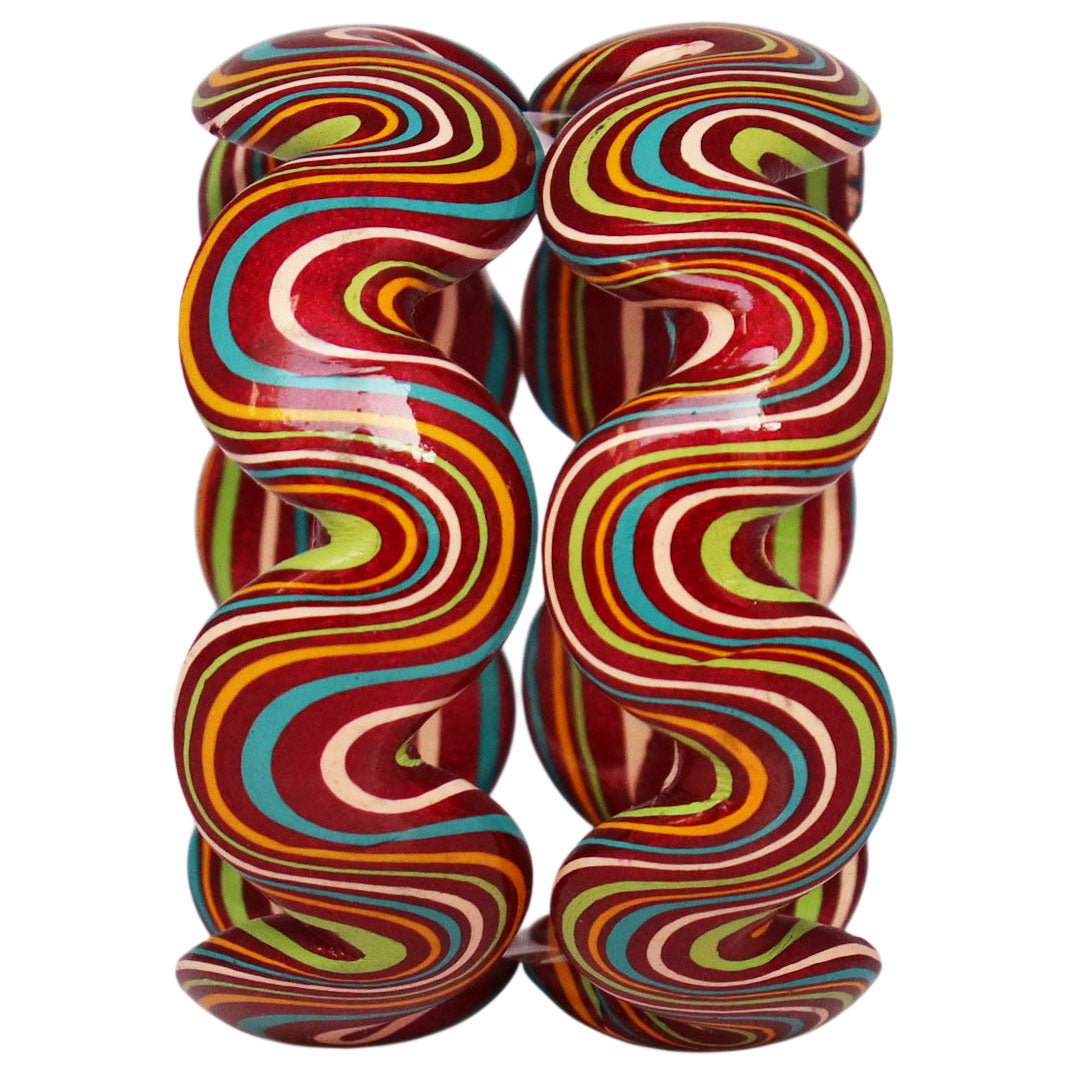 Trendy Wave Pattern Lac Kada for Wedding & Festive Wear