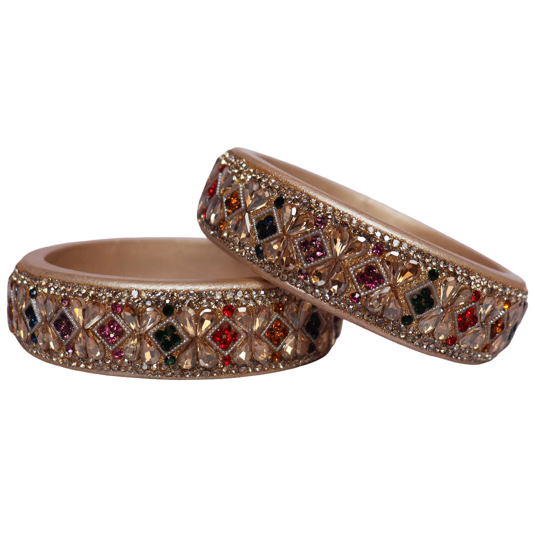 Jaipuri Designer Lac Kada Bangles For Women With Latest Kundan Design