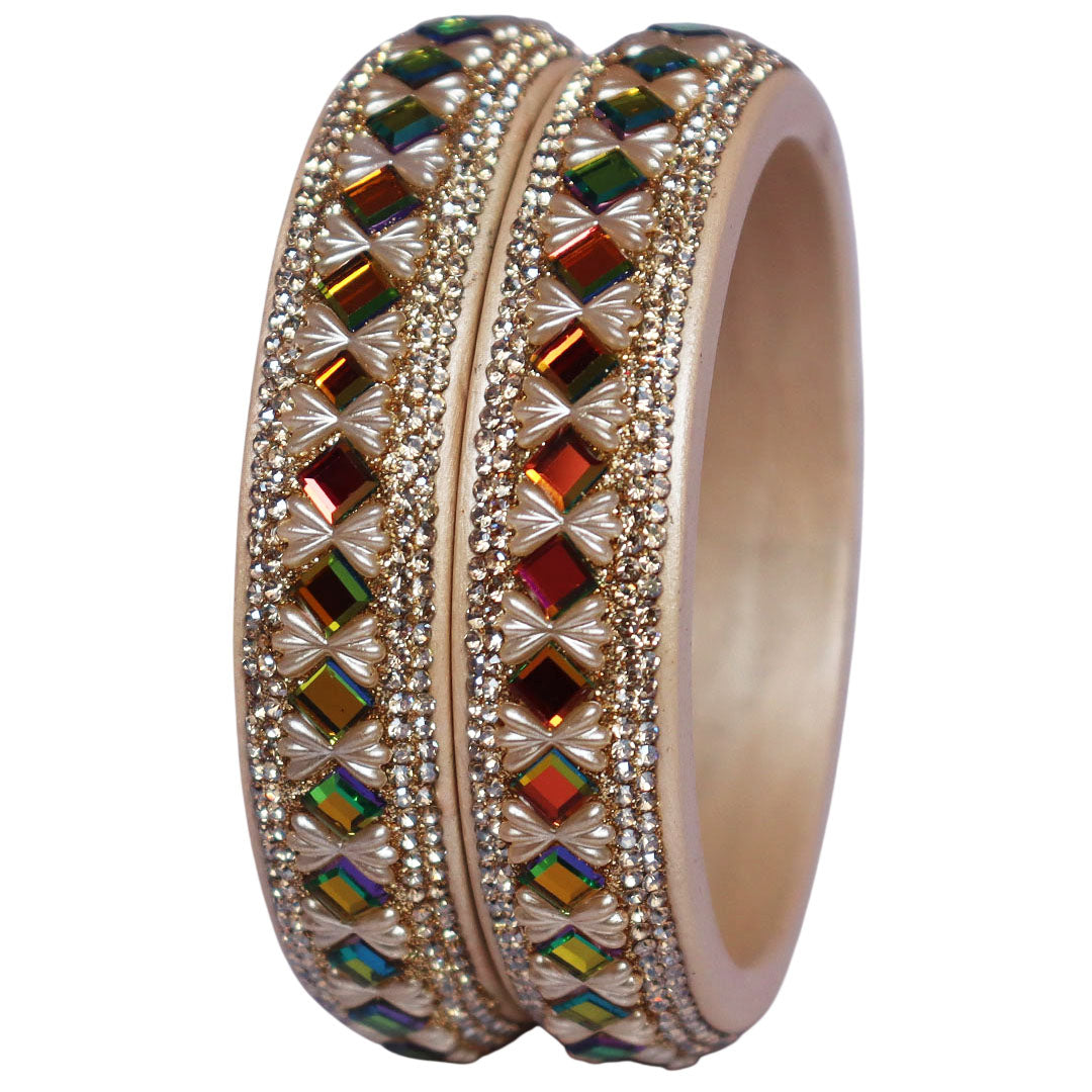 Handmade Rajasthani Glossy Lac Kada Bangles for Festive and Party Wear