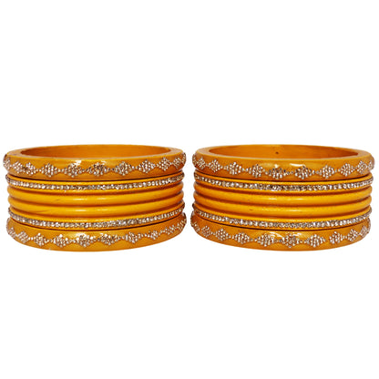Festive Special Designer Lac Chura Set With Latest Rhinestones Design