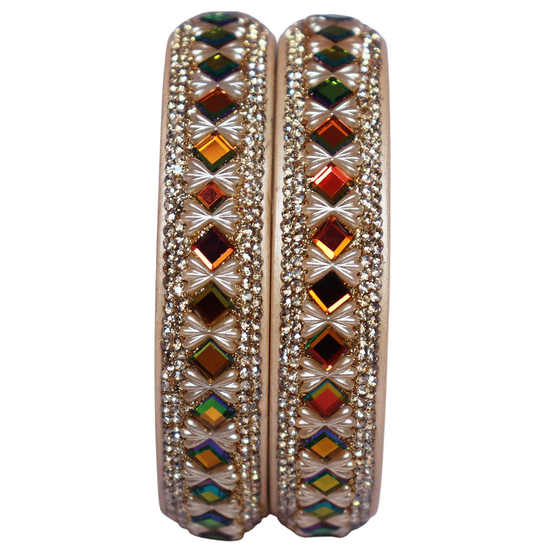 Handmade Rajasthani Glossy Lac Kada Bangles for Festive and Party Wear